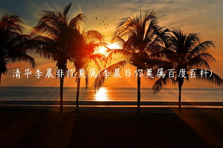 清华李晨非你莫属(李晨非你莫属百度百科)-第1张图片-交易所